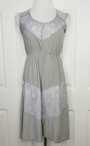 Jon & Anna Lace Sleeveless Dress Gray Size Small
